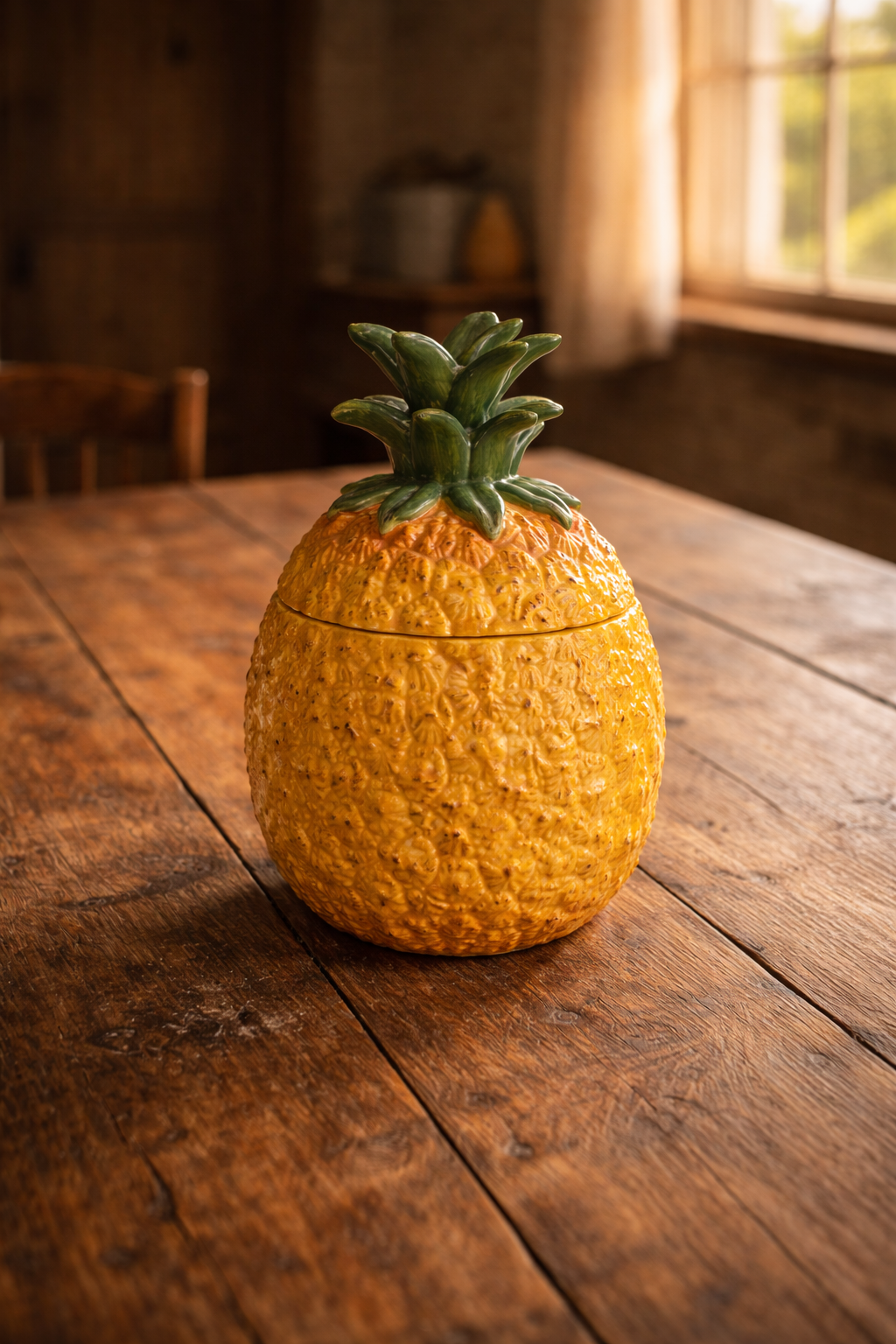 Pineapple cookie jar